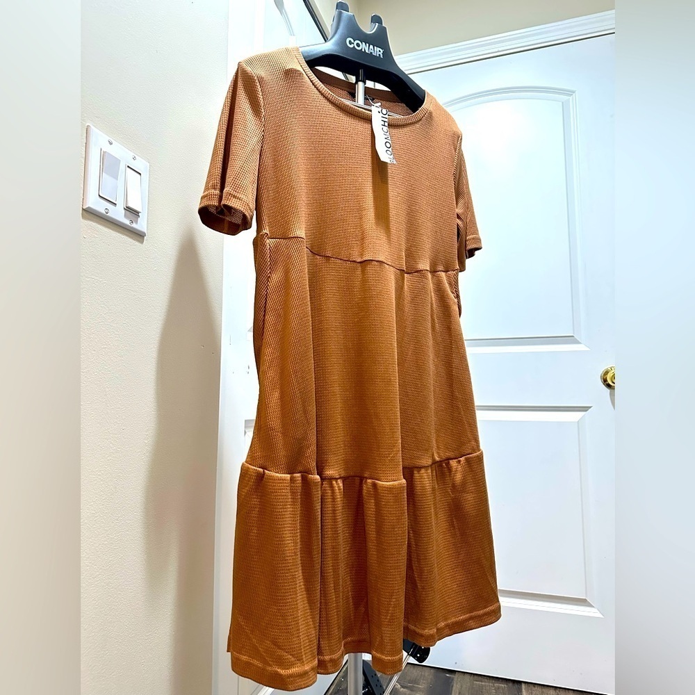 Bloomchic Brown Women's Dress Size Medium us 10